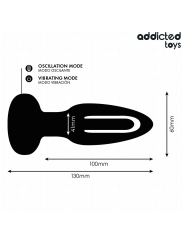 ADDICTED TOYS PLUG ANAL CON LENGUA VIBRADORA Y CONTROL REMOTO