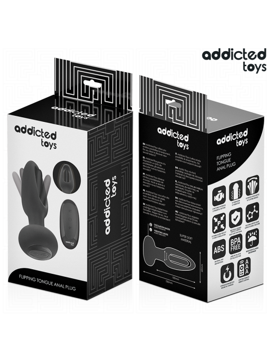 ADDICTED TOYS PLUG ANAL CON LENGUA VIBRADORA Y CONTROL REMOTO
