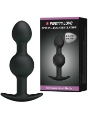 PRETTY LOVE BOLAS ANALES SILICONA ESTIMULACION ESPECIAL 103 CM NEGRO