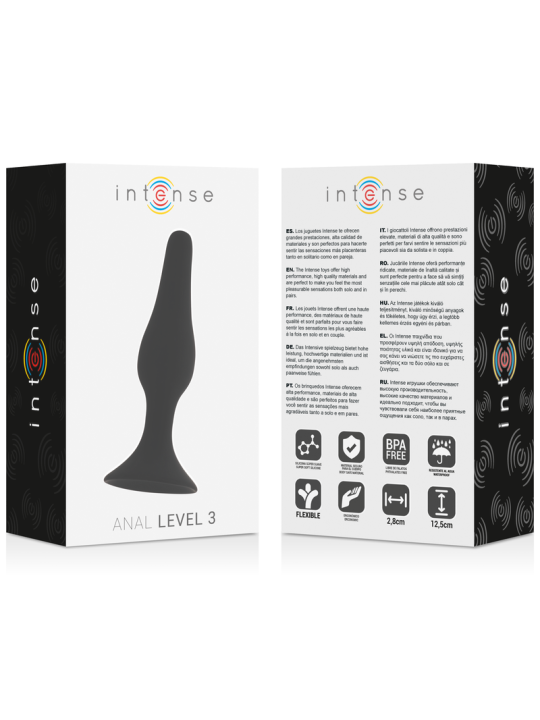 INTENSE ANAL LEVEL 3 125CM NEGRO
