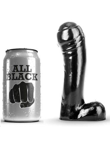 ALL BLACK DILDO NEGRO 15 CM