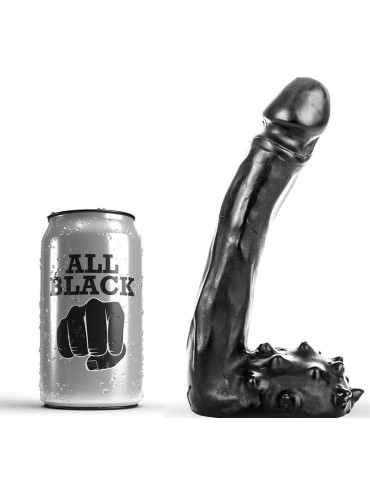ALL BLACK DILDO REALISTICO 19 CM