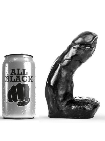 ALL BLACK DILDO REALISTICO 15 CM