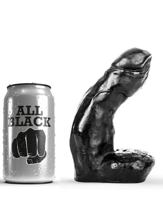 ALL BLACK DILDO REALISTICO 15 CM