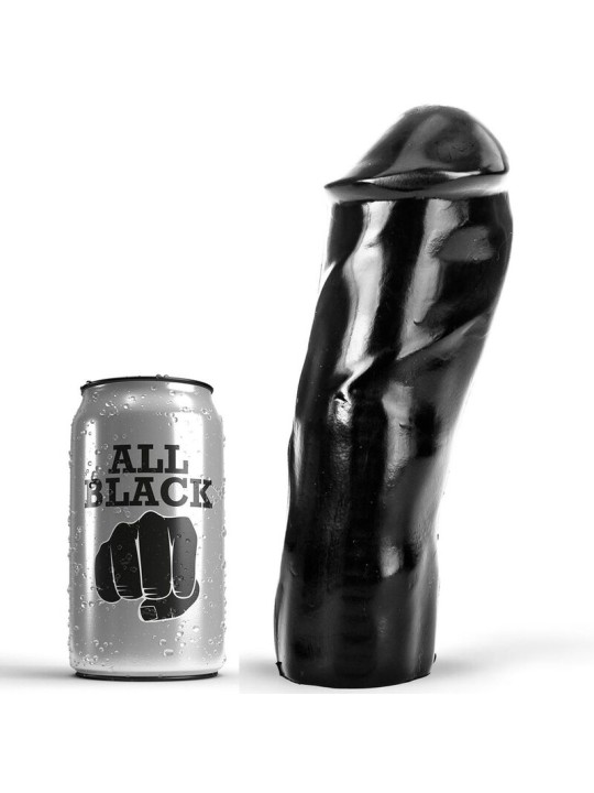 ALL BLACK DILDO REALISTICO 20 CM
