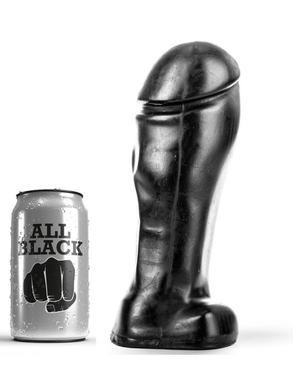 ALL BLACK DONG 22 CM PUNTA ANCHA