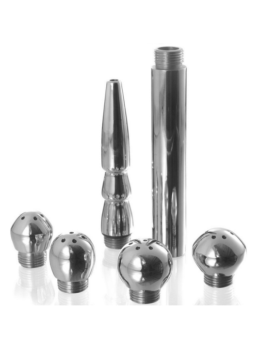 METAL HARD SET LIMPIEZA VAGINAL ANAL 5PCS