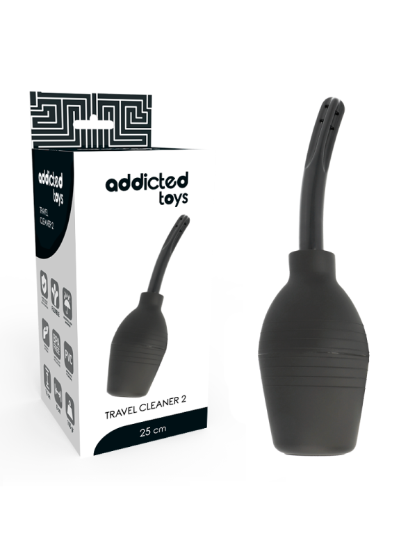 ADDICTED TOYS SQUEEZE PERA LIMPIEZA ANAL NEGRO
