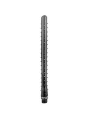 ALL BLACK RIDGED DUCHA ANAL SILICONA 27 CM