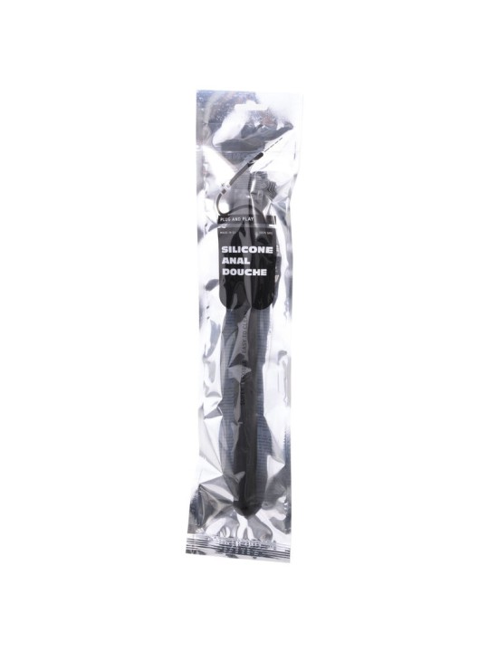 ALL BLACK RIDGED DUCHA ANAL SILICONA 27 CM