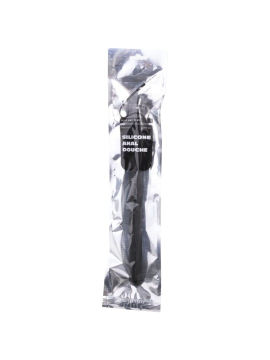 ALL BLACK BEADED DUCHA ANAL SILICONA 27 CM