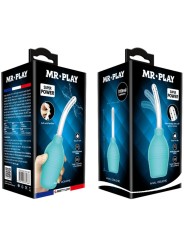 MR PLAY PERA ANAL DUCHA DE GOMA AZUL