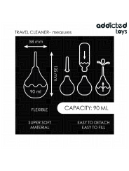 ADDICTED TOYS LIMPIADOR ANAL DE VIAJE TALLA S 90 ML