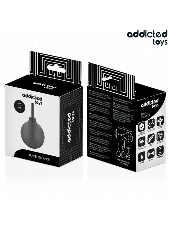 ADDICTED TOYS LIMPIADOR ANAL DE VIAJE TALLA S 90 ML
