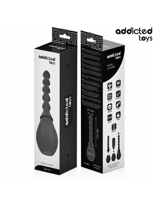 ADDICTED TOYS LIMPIADOR DE VIAJE SILICONA MODELO 2