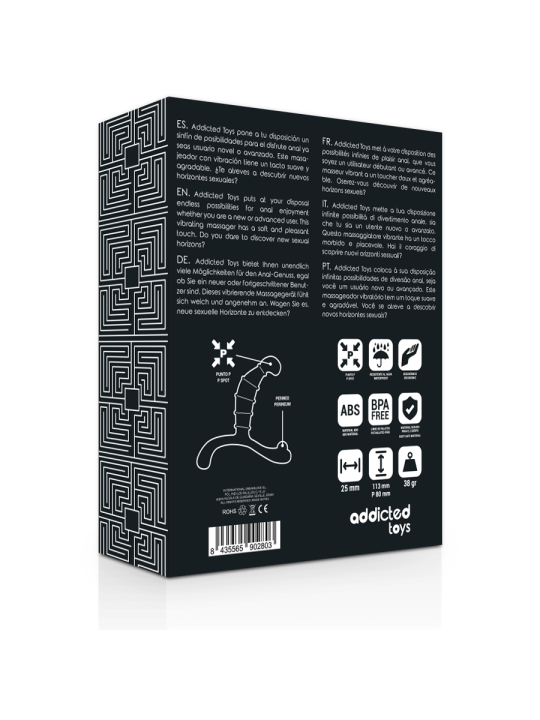 ADDICTED TOYS PROSTATE ANAL PLEASURE NEGRO