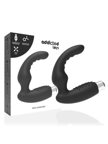 ADDICTED TOYS VIBRADOR PROSTATICO RECARGABLE MODEL 2 NEGRO