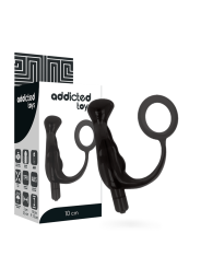 ADDICTED TOYS VIBRADOR PROSTATICO NEGRO 10 CM