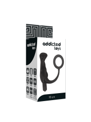 ADDICTED TOYS VIBRADOR PROSTATICO NEGRO 10 CM