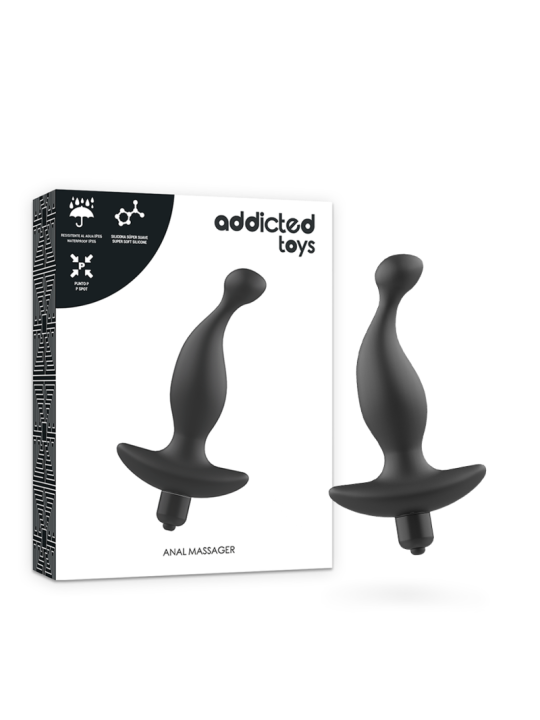ADDICTED TOYS MASAJEADOR ANAL CON VIBRACION NEGRO MODELO 1