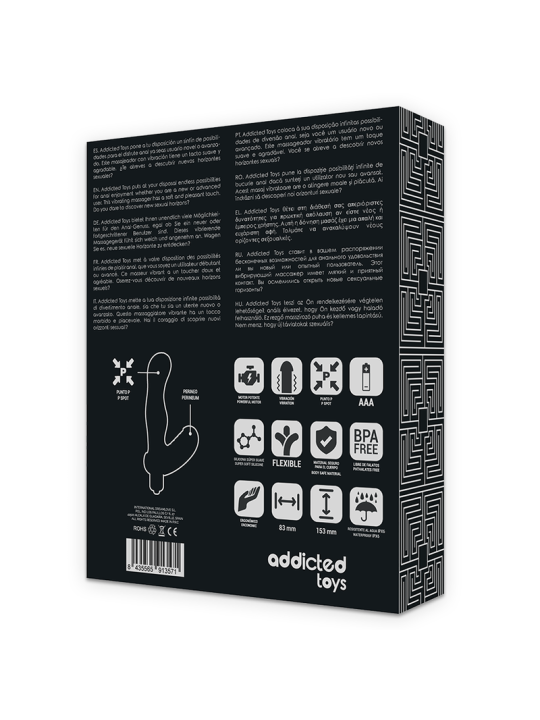 ADDICTED TOYS ESTIMULADOR ANAL PROSTATA SILICONA P SPOT VIBE