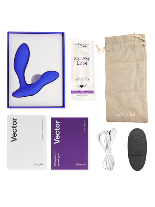 WE VIBE VECTOR MASAJEADOR DE PROSTATA AZUL