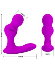 PRETTY LOVE TERRANCE MASAJEADOR VIBRADOR ANAL CON CONTROL REMOTO