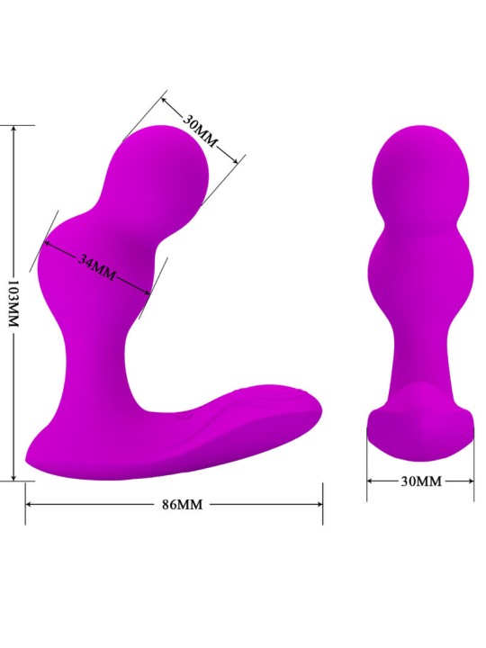 PRETTY LOVE TERRANCE MASAJEADOR VIBRADOR ANAL CON CONTROL REMOTO