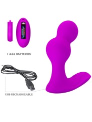 PRETTY LOVE TERRANCE MASAJEADOR VIBRADOR ANAL CON CONTROL REMOTO