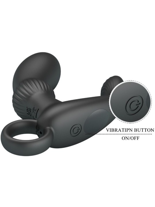 PRETTY LOVE CAYLA MASAJEADOR VIBRADOR ANAL NEGRO