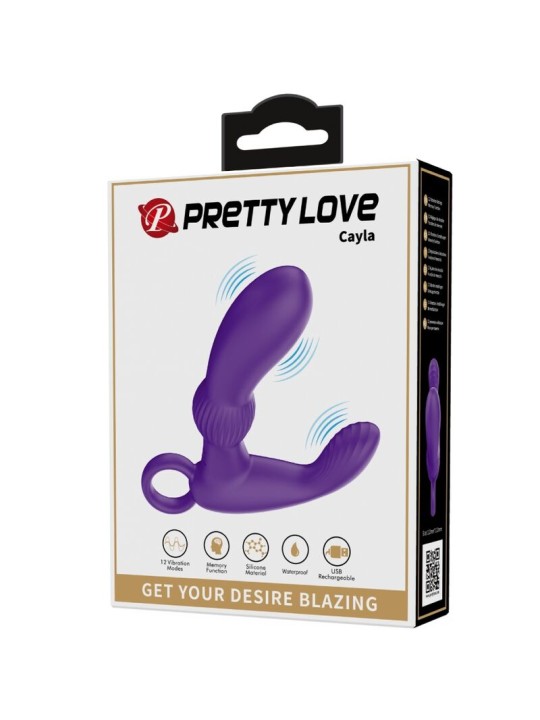 PRETTY LOVE CAYLA MASAJEADOR VIBRADOR ANAL LILA