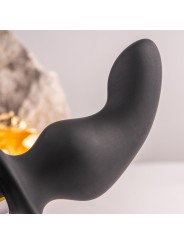 ROCKS OFF RO ZEN RRO PLUG ANAL CON ANILLO VIBRADOR PARA EL PENE NEGRO