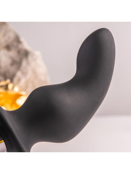 ROCKS OFF RO ZEN RRO PLUG ANAL CON ANILLO VIBRADOR PARA EL PENE NEGRO