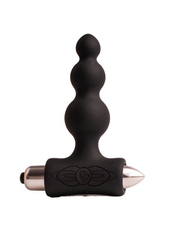 ROCKS OFF PETITE SENSATIONS BUBBLES PLUG ANAL VIBRADOR NEGRO