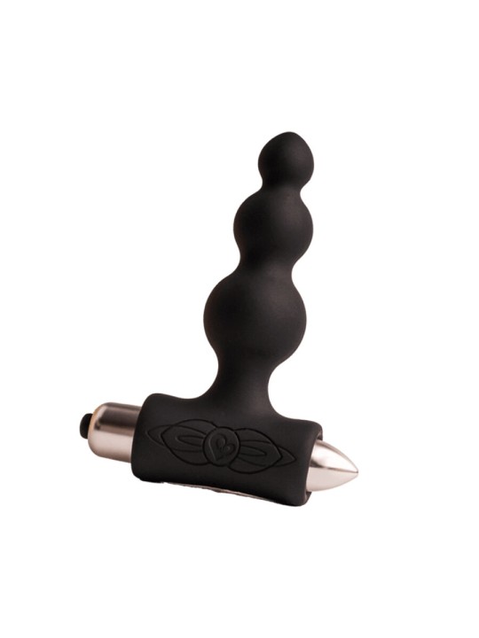 ROCKS OFF PETITE SENSATIONS BUBBLES PLUG ANAL VIBRADOR NEGRO