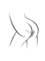 ROCKS OFF PETITE SENSATIONS BUBBLES PLUG ANAL VIBRADOR NEGRO