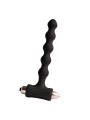 ROCKS OFF PETITE SENSATIONS PEARLS PLUG ANAL VIBRADOR NEGRO