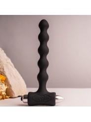ROCKS OFF PETITE SENSATIONS PEARLS PLUG ANAL VIBRADOR NEGRO