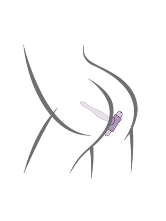 ROCKS OFF PETITE SENSATIONS TEAZER PLUG ANAL VIBRADOR MORADO