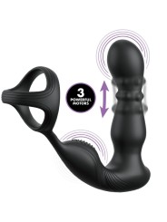 ANAL FANTASY ELITE COLLECTION ANILLO Y MASAJEADOR ANAL VIBRADOR CON CONTROL REMOTO