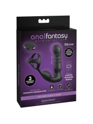 ANAL FANTASY ELITE COLLECTION ANILLO Y MASAJEADOR ANAL VIBRADOR CON CONTROL REMOTO