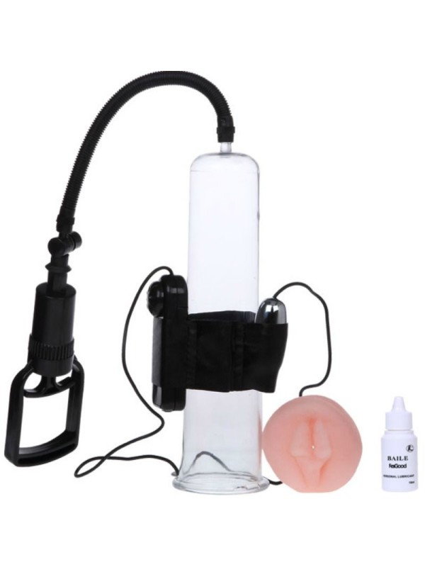 BAILE BOMBA DE ERECCION CON TIRADOR DE DEDO Y VIBRACION