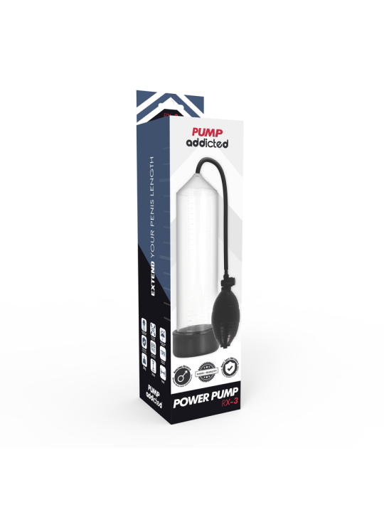 PUMP ADDICTED BOMBA ERECCION RX3 TRANSPARENTE