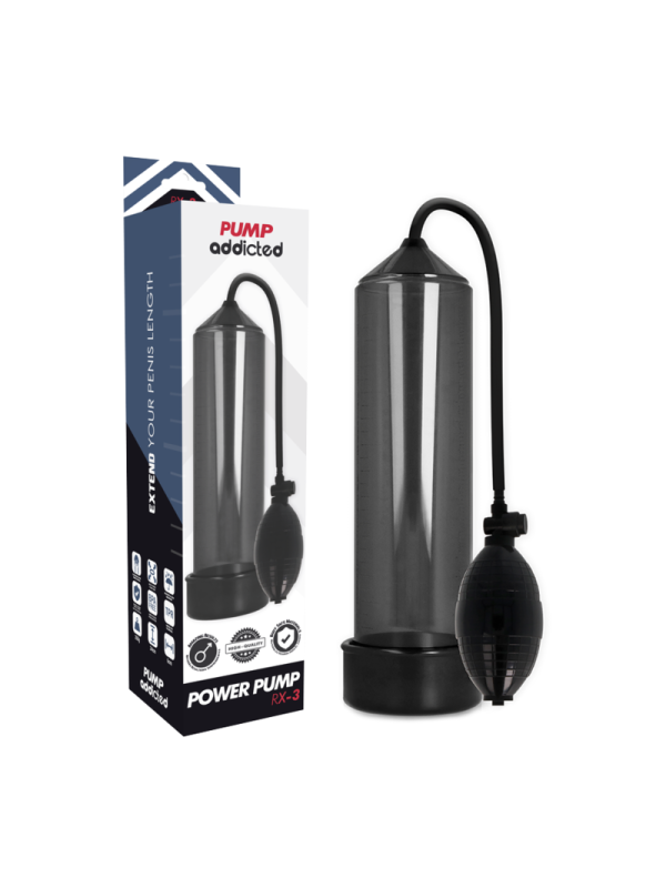 PUMP ADDICTED BOMBA ERECCION RX3 TRANSPARENTE