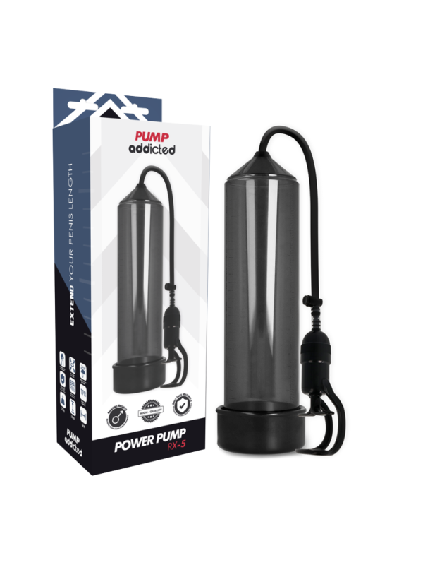 PUMP ADDICTED BOMBA ERECCION RX5 TRANSPARENTE