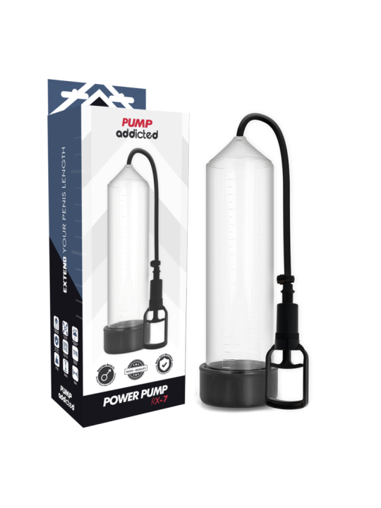 PUMP ADDICTED BOMBA ERECCION RX7 TRANSPARENTE