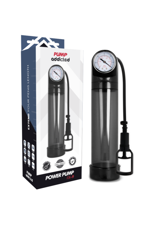 PUMP ADDICTED BOMBA ERECCION RX9 TRANSPARENTE