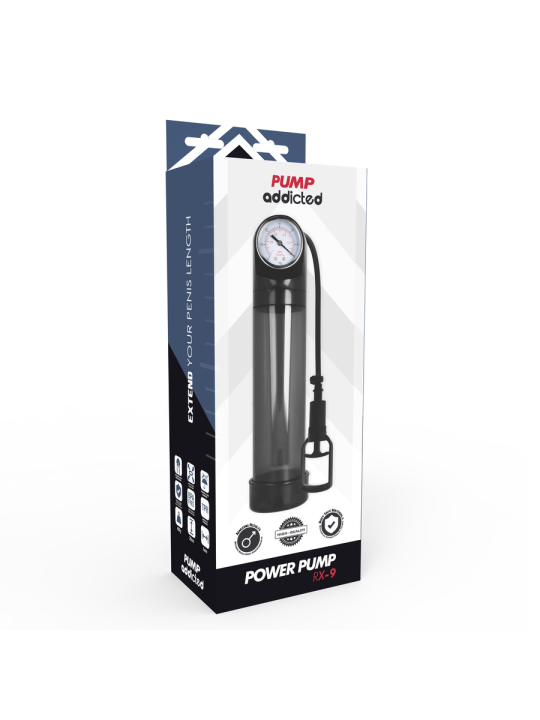 PUMP ADDICTED BOMBA ERECCION RX9 TRANSPARENTE