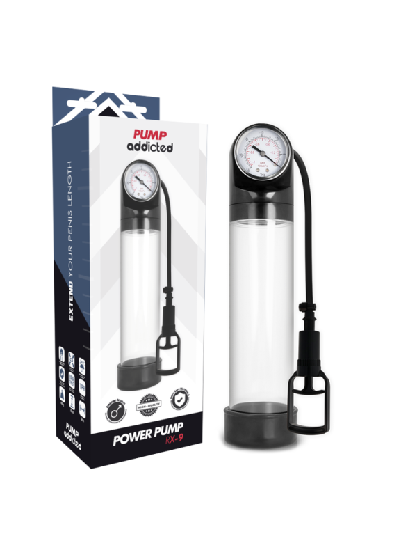 PUMP ADDICTED BOMBA ERECCION RX9 TRANSPARENTE