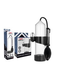 PUMP ADDICTED BOMBA ERECCION RX3 TRANSPARENTE CON VIBRADOR